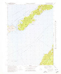 Naushon Island Massachusetts Historical topographic map, 1:25000 scale, 7.5 X 7.5 Minute, Year 1972