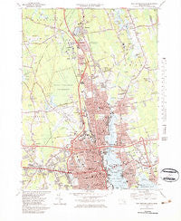 New Bedford North Massachusetts Historical topographic map, 1:25000 scale, 7.5 X 7.5 Minute, Year 1979