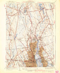 New Bedford North Massachusetts Historical topographic map, 1:31680 scale, 7.5 X 7.5 Minute, Year 1941