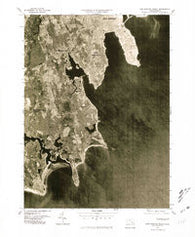 New Bedford South Massachusetts Historical topographic map, 1:25000 scale, 7.5 X 7.5 Minute, Year 1977