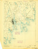 New Bedford Massachusetts Historical topographic map, 1:62500 scale, 15 X 15 Minute, Year 1893
