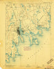 New Bedford Massachusetts Historical topographic map, 1:62500 scale, 15 X 15 Minute, Year 1893