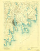 New Bedford Massachusetts Historical topographic map, 1:62500 scale, 15 X 15 Minute, Year 1893