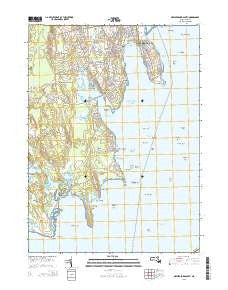 New Bedford South Massachusetts Current topographic map, 1:24000 scale, 7.5 X 7.5 Minute, Year 2015