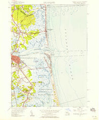 Newburyport East Massachusetts Historical topographic map, 1:24000 scale, 7.5 X 7.5 Minute, Year 1952