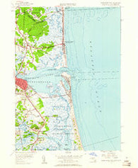 Newburyport East Massachusetts Historical topographic map, 1:24000 scale, 7.5 X 7.5 Minute, Year 1952