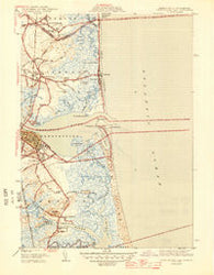 Newburyport East Massachusetts Historical topographic map, 1:31680 scale, 7.5 X 7.5 Minute, Year 1945