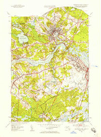 Newburyport West Massachusetts Historical topographic map, 1:24000 scale, 7.5 X 7.5 Minute, Year 1952