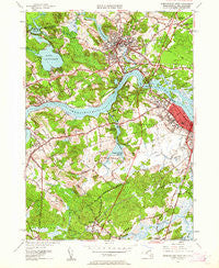 Newburyport West Massachusetts Historical topographic map, 1:24000 scale, 7.5 X 7.5 Minute, Year 1952