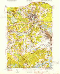 Newburyport West Massachusetts Historical topographic map, 1:31680 scale, 7.5 X 7.5 Minute, Year 1944