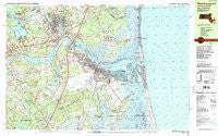 Newburyport Massachusetts Historical topographic map, 1:25000 scale, 7.5 X 15 Minute, Year 1987