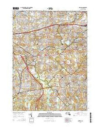 Newton Massachusetts Current topographic map, 1:24000 scale, 7.5 X 7.5 Minute, Year 2015