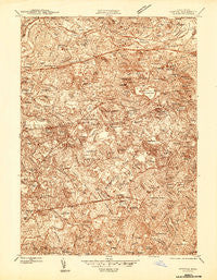Newton Massachusetts Historical topographic map, 1:24000 scale, 7.5 X 7.5 Minute, Year 1944