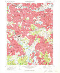 Newton Massachusetts Historical topographic map, 1:24000 scale, 7.5 X 7.5 Minute, Year 1970