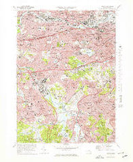 Newton Massachusetts Historical topographic map, 1:25000 scale, 7.5 X 7.5 Minute, Year 1970