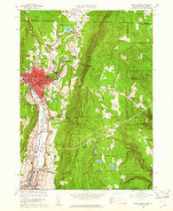 North Adams Massachusetts Historical topographic map, 1:24000 scale, 7.5 X 7.5 Minute, Year 1960
