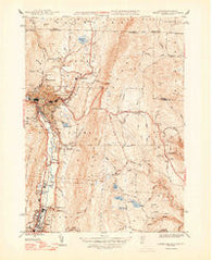 North Adams Massachusetts Historical topographic map, 1:31680 scale, 7.5 X 7.5 Minute, Year 1948