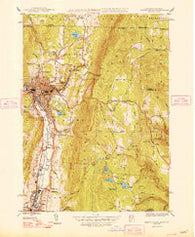 North Adams Massachusetts Historical topographic map, 1:31680 scale, 7.5 X 7.5 Minute, Year 1948