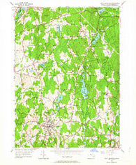 North Brookfield Massachusetts Historical topographic map, 1:24000 scale, 7.5 X 7.5 Minute, Year 1952