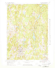 North Brookfield Massachusetts Historical topographic map, 1:25000 scale, 7.5 X 7.5 Minute, Year 1967
