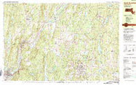 North Brookfield Massachusetts Historical topographic map, 1:25000 scale, 7.5 X 15 Minute, Year 1982