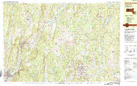 North Brookfield Massachusetts Historical topographic map, 1:25000 scale, 7.5 X 15 Minute, Year 1982