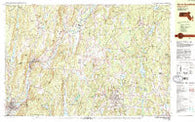 North Brookfield Massachusetts Historical topographic map, 1:25000 scale, 7.5 X 15 Minute, Year 1982