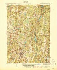 North Brookfield Massachusetts Historical topographic map, 1:31680 scale, 7.5 X 7.5 Minute, Year 1946