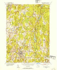 North Brookfield Massachusetts Historical topographic map, 1:31680 scale, 7.5 X 7.5 Minute, Year 1952
