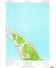 North Truro Massachusetts Historical topographic map, 1:24000 scale, 7.5 X 7.5 Minute, Year 1958