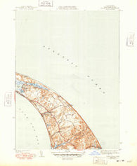 North Truro Massachusetts Historical topographic map, 1:31680 scale, 7.5 X 7.5 Minute, Year 1944