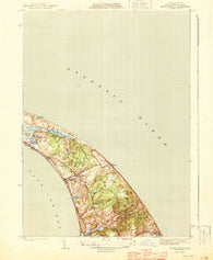 North Truro Massachusetts Historical topographic map, 1:31680 scale, 7.5 X 7.5 Minute, Year 1944