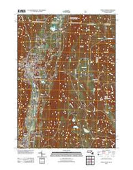 North Adams Massachusetts Historical topographic map, 1:24000 scale, 7.5 X 7.5 Minute, Year 2012