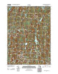North Brookfield Massachusetts Historical topographic map, 1:24000 scale, 7.5 X 7.5 Minute, Year 2012