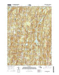 North Brookfield Massachusetts Current topographic map, 1:24000 scale, 7.5 X 7.5 Minute, Year 2015