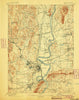 Northampton Massachusetts Historical topographic map, 1:62500 scale, 15 X 15 Minute, Year 1895