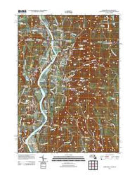 Northfield Massachusetts Historical topographic map, 1:24000 scale, 7.5 X 7.5 Minute, Year 2012
