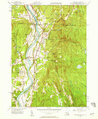 Northfield Massachusetts Historical topographic map, 1:24000 scale, 7.5 X 7.5 Minute, Year 1945