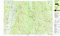 Northfield Massachusetts Historical topographic map, 1:25000 scale, 7.5 X 15 Minute, Year 1990