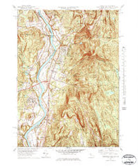 Northfield Massachusetts Historical topographic map, 1:25000 scale, 7.5 X 7.5 Minute, Year 1977