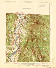Northfield Massachusetts Historical topographic map, 1:31680 scale, 7.5 X 7.5 Minute, Year 1941