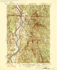 Northfield Massachusetts Historical topographic map, 1:31680 scale, 7.5 X 7.5 Minute, Year 1946