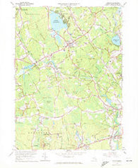 Norton Massachusetts Historical topographic map, 1:24000 scale, 7.5 X 7.5 Minute, Year 1964