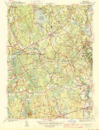 Norton Massachusetts Historical topographic map, 1:31680 scale, 7.5 X 7.5 Minute, Year 1944