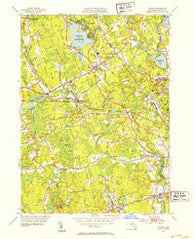 Norton Massachusetts Historical topographic map, 1:31680 scale, 7.5 X 7.5 Minute, Year 1951
