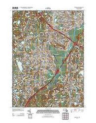 Norwood Massachusetts Historical topographic map, 1:24000 scale, 7.5 X 7.5 Minute, Year 2012