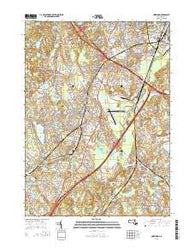 Norwood Massachusetts Current topographic map, 1:24000 scale, 7.5 X 7.5 Minute, Year 2015