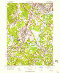 Norwood Massachusetts Historical topographic map, 1:24000 scale, 7.5 X 7.5 Minute, Year 1946