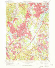 Norwood Massachusetts Historical topographic map, 1:24000 scale, 7.5 X 7.5 Minute, Year 1970