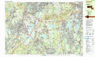 Norwood Massachusetts Historical topographic map, 1:25000 scale, 7.5 X 15 Minute, Year 1985